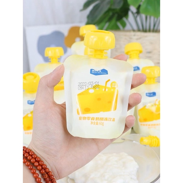 SỐT SỮA CHUA PHÔ MAI CHÓ MÈO GÓI 60G