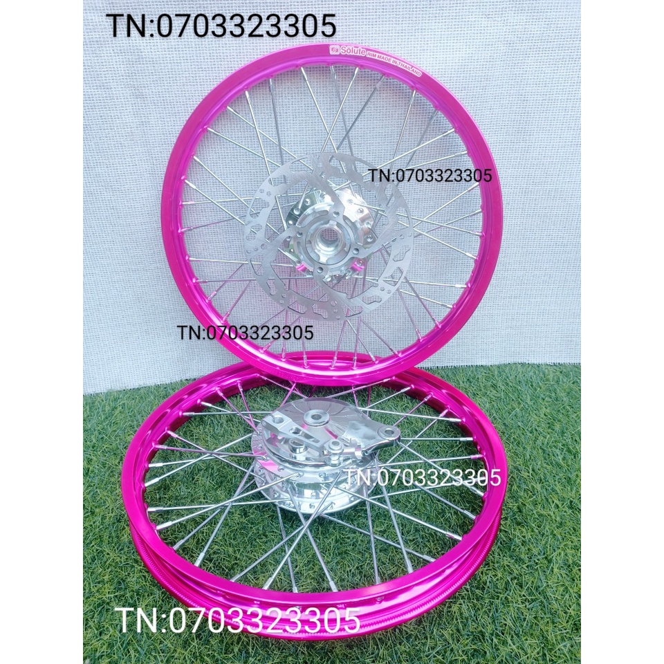 CẶP BÁNH CĂM WAVE DREAM TRƯỚC ĐĨA SAU ĐÙM NIỀN NHÔM HÔNG SOLUTE .DALE. BAN ZAI .SH THÁI KÈM MÁ VỚI PÁT VÀ ĐĨA .