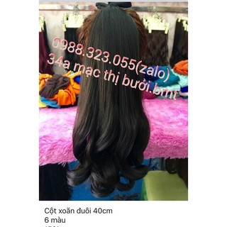 Tóc cột xoăn đuôi