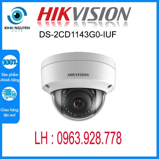 Camera IP Hồng Ngoại Tích Hợp Micro 4.0 Megapixel HIKVISION DS-2CD1143G0-IUF