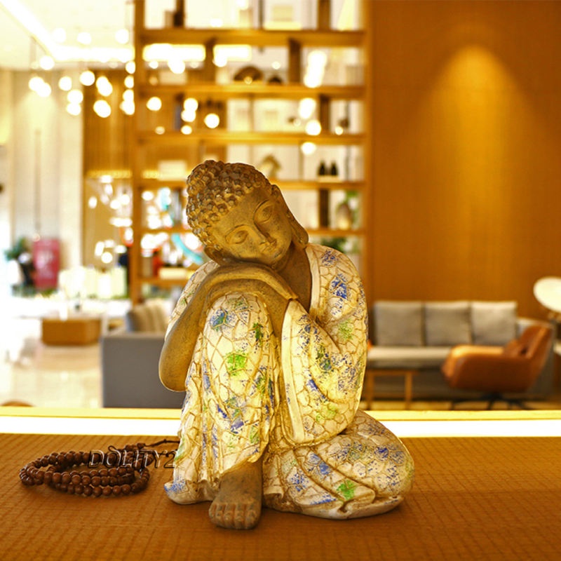Tượng Phật Đang Ngủ Bằng Nhựa Resin Trang Trí Trong Nhà Và Ngoài Trời