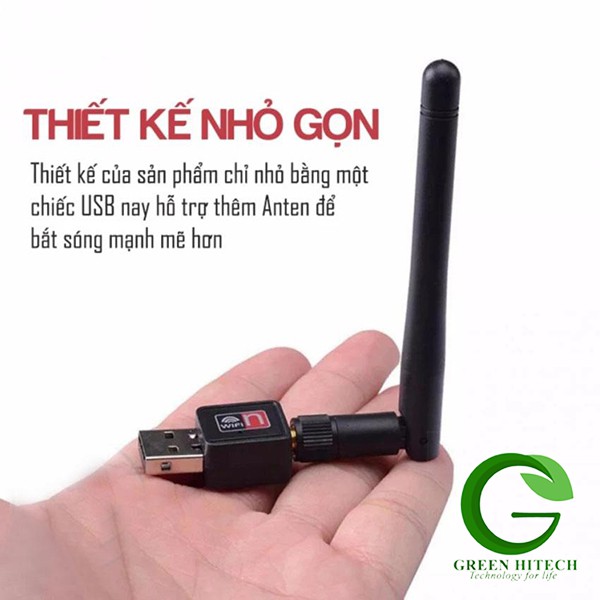 [BH 3 tháng] USB Thu Wifi Có Anten 300Mbps | BigBuy360 - bigbuy360.vn