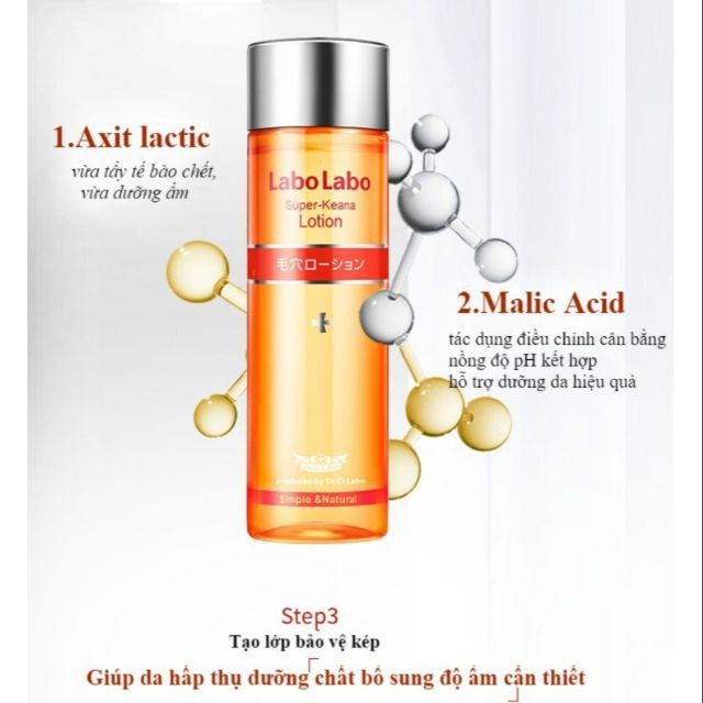 🦋giảm giá🦋Nước Hoa Hồng Dr Labo Labo Super Keana Lotion 100ml Thu nhỏ lỗ chân lông
