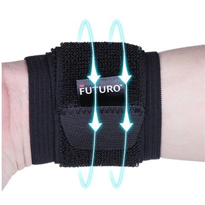 Băng hỗ trợ vùng cổ tay cao cấp 3M Futuro 46378ENR, màu đen