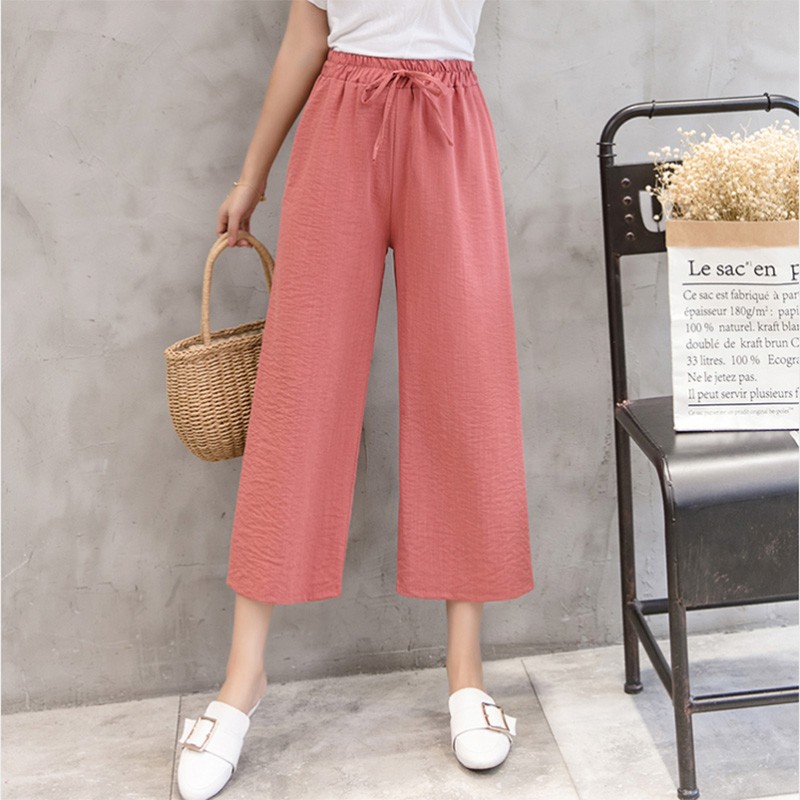 MQ Fashion - Quần đũi ống rộng dáng lững, cạp thun co giãn, chất đũi xước, siêu mát, siêu thoáng cho mùa Hè