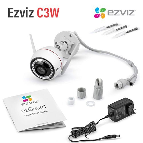 Camera Ezviz C3W 1080P 2MP Có Báo Động Còi Hú, Đèn Chớp, Camera Ezviz Ngoài Trời, Chính Hãng Bảo Hành 24 Tháng