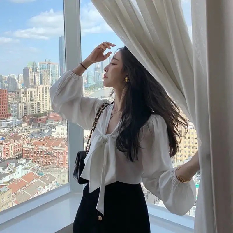 ÁO SƠ MI NƠ NGỰC SIÊU DỄ MIX ĐỒ | BigBuy360 - bigbuy360.vn