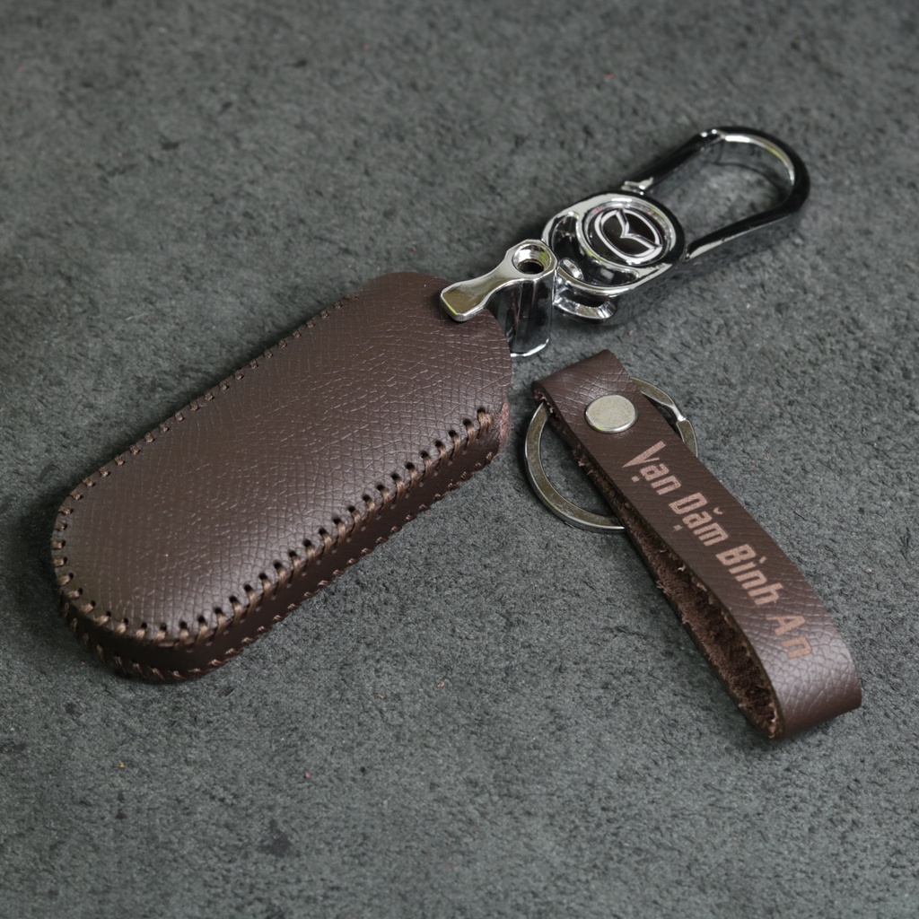 Bọc chìa khoá Mazda CX5 CX8 2 3 2 nút bấm, bao da, ốp chìa khoá, nhiều màu, khâu thủ công Mazda1