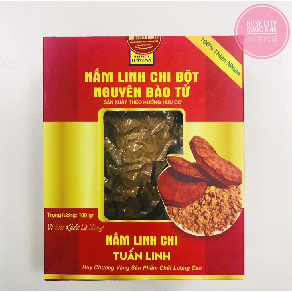 Nấm Linh Chi Dạng Bột, dạng cắt lát Nguyên Bao Tử Sản phẩm nông nghiệp tiêu biểu Quảng Bình