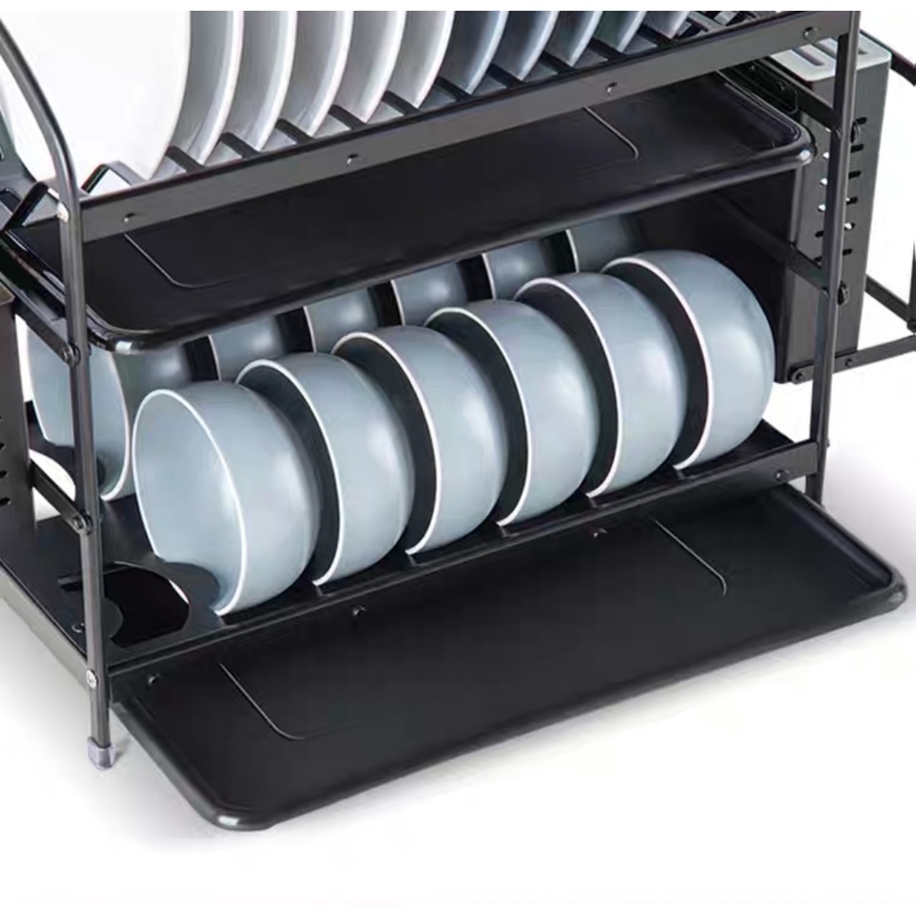 Kệ Úp Chén, Dĩa Inox 2 Tầng/3 Tầng Đa Năng Sơn Tĩnh Điện.Chất Lượng Chắc Chắn.