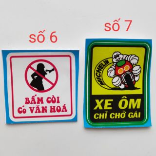 Tem logo cảnh báo vui nhộn
