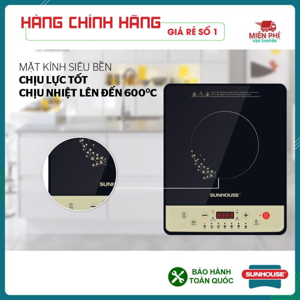 BẾP ĐIỆN TỪ SUNHOUSE SHD6148, BÉP TỪ ĐƠN SUNHOUSE SHD6148, BẢO HÀNH TOÀN QUỐC, TIẾT KIỆM ĐIỆN, CÔNG SUẤT 1800w