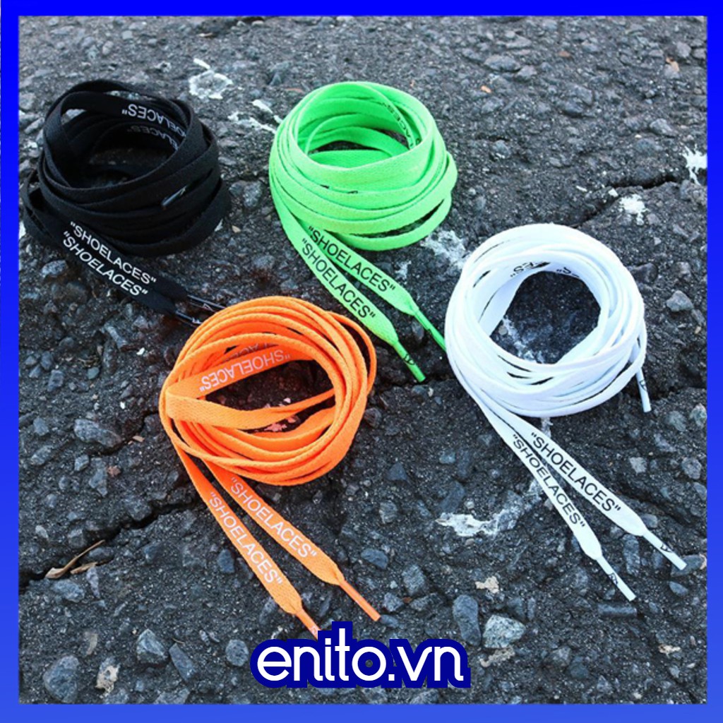 Dây giày dẹt OFF WHITE