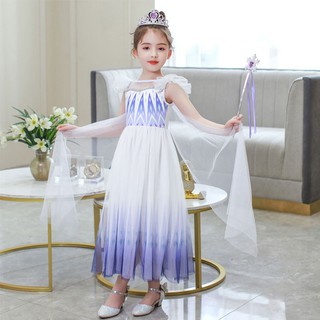 Váy Đầm Elsa Frozen 2 Cho Bé Gái