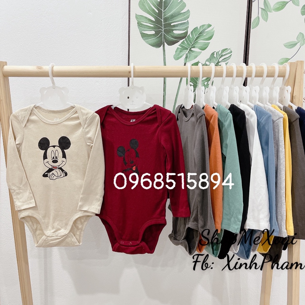 [Size 3-4y 14-16kg] BODYSUIT HM DÀI TAY XUẤT DƯ XIN CHO BÉ TRAI/BÉ GÁI