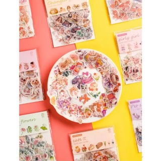 Túi 100 hình dán sticker pvc trang trí