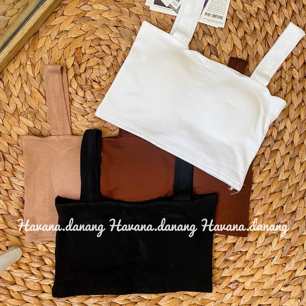 Áo croptop 2 dây bảng to