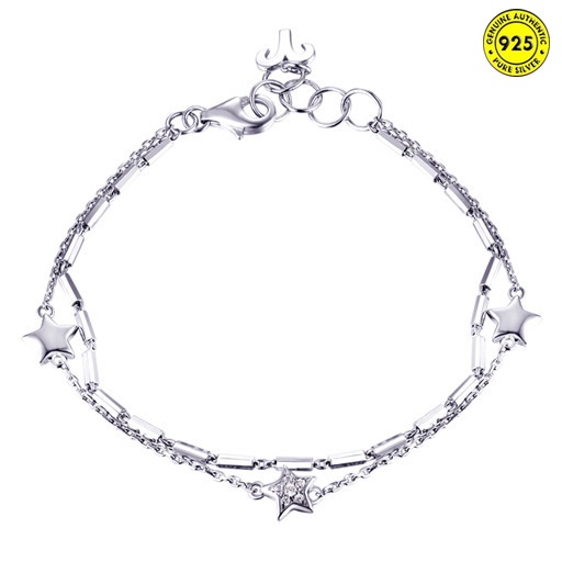 Vòng Tay Bạc S925 Họa Tiết Hình Học Đơn Giản Phong Cách Retro Thời Trang Cho Nữ