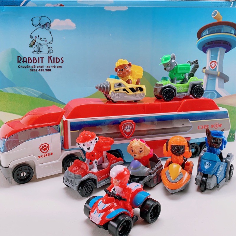 ⚡️NEW⚡️Bộ Đồ Chơi Xe Chở Chó Cứu Hộ-PAW PATROL Xe Tải Chó Cứu Hộ