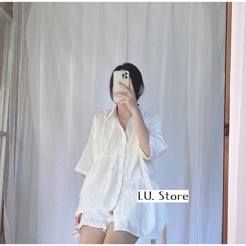 Áo Sơ Mi Babydon cộc tay Cách Điệu Hàng Xẻng ,Ulzzang 2021 | BigBuy360 - bigbuy360.vn