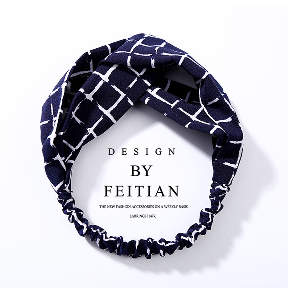 (Hàng Mới Về) Băng Đô Co Giãn Họa Tiết Hoa Phong Cách Hàn Quốc Thời Trang Cho Nữ