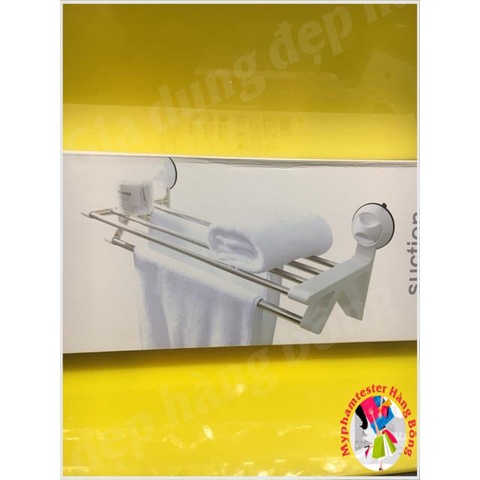 Kệ treo khăn vừa hít vừa dán siêu chắc 038 và 039