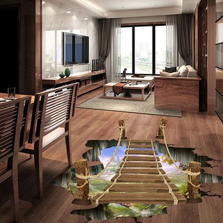 Miếng dán trang trí tường, sàn nhà hình cầu treo 3D