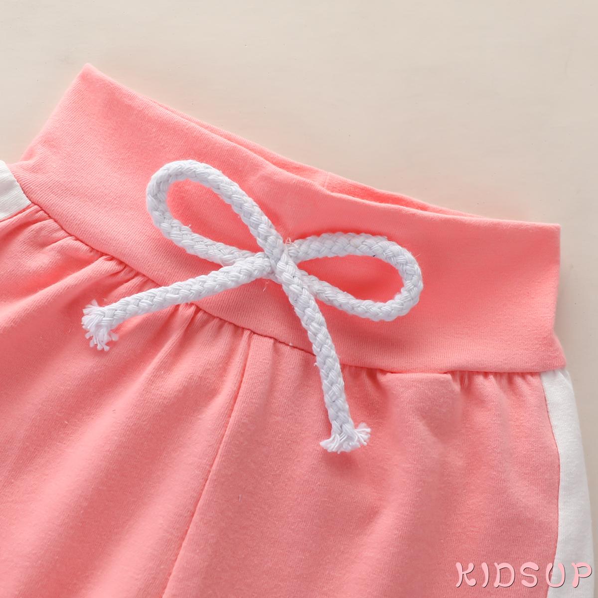 Bộ Áo Hoodie Tay Dài In Chữ + Quần Dài Thể Thao Thời Trang Xuân Thu Cho Bé Gái