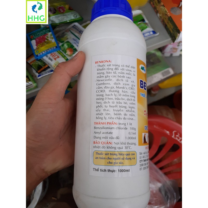 BENKONA 1000ML THUỐC SÁT KHUẨN KHỬ TRÙNG BENKONA 1000ML