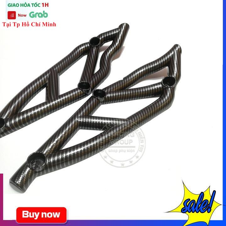 Ốp Hông Xe Máy Winner X Kiểu Ducati Kèm Pát Màu Cacbon
