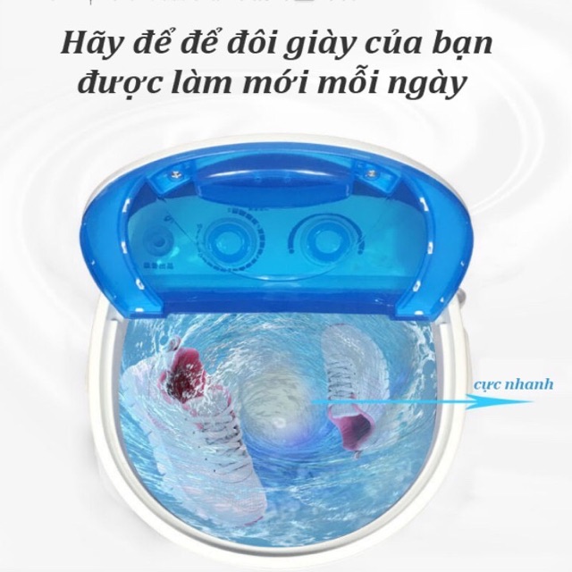 Máy giặt giày mini 360 độ siêu sạch