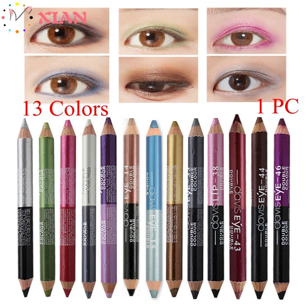 [Hàng mới về] Bút chì kẻ mắt kiêm phấn mắt hai màu chống thấm nước lâu trôi thời trang