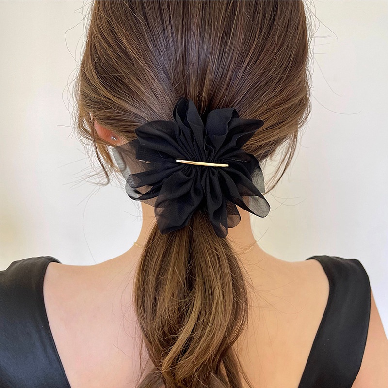 Kẹp Tóc Hoa Vải Chiffon Cao Cấp Thời Trang Hàn Quốc Cho Nữ