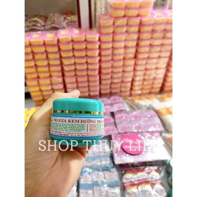 Kem mặt wleza xanh dưỡng trắng da 18g