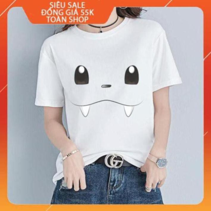 [ĐỒNG GIÁ 65K TOÀN SHOP] Áo thun nam nữ in đôi mắt pokemon, đôi mắt anime, áo thun pokemon-002