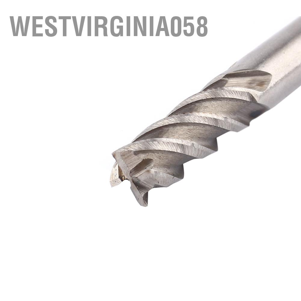 Westvirginia058 1 Pcs 4 Flute EndMill Straight 1/4&quot; Shank Flutes End Mills Working Cutter