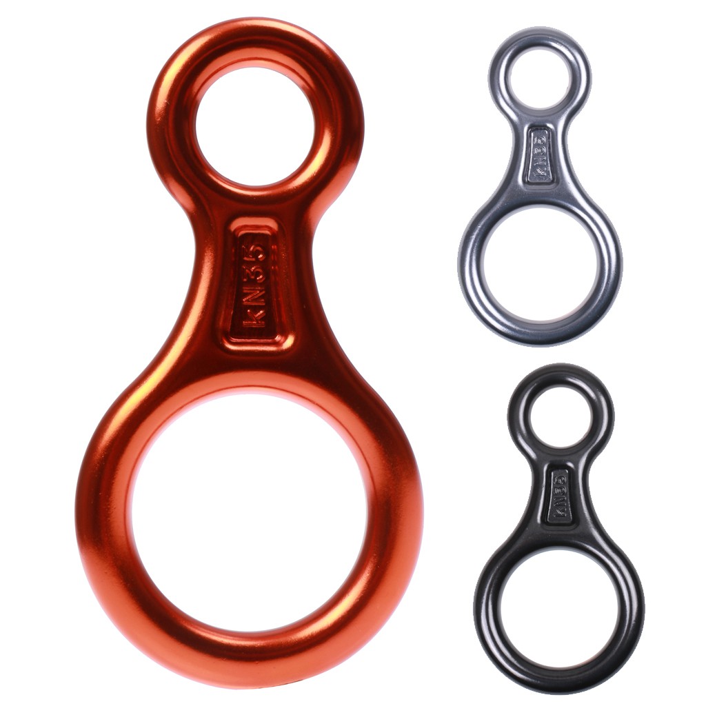 Vòng Leo Núi Belay Device 35KN Màu Cam Số 8