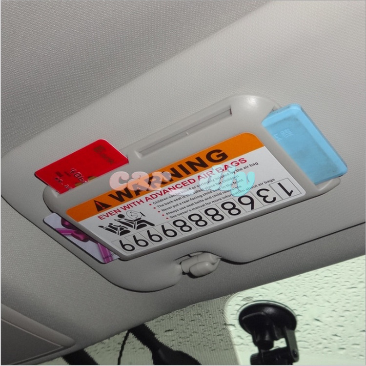 Ví Đựng Thẻ Đa Năng Gắn Tấm Che Nắng Trên Xe Hơi