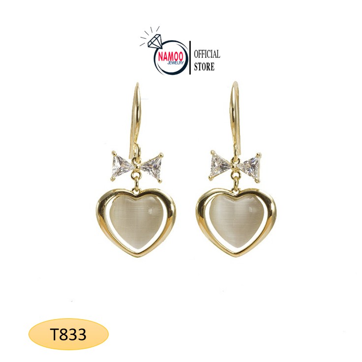 Khuyên Tai Nữ Bạc  T833 T834 Namoo Jewelry