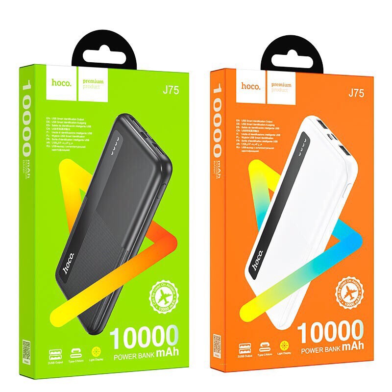 Pin sạc dự phòng Hoco J75 Tresor 10000mAh 2 cổng Input/Output max 2A