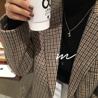 Áo vest blazer dạ kẻ