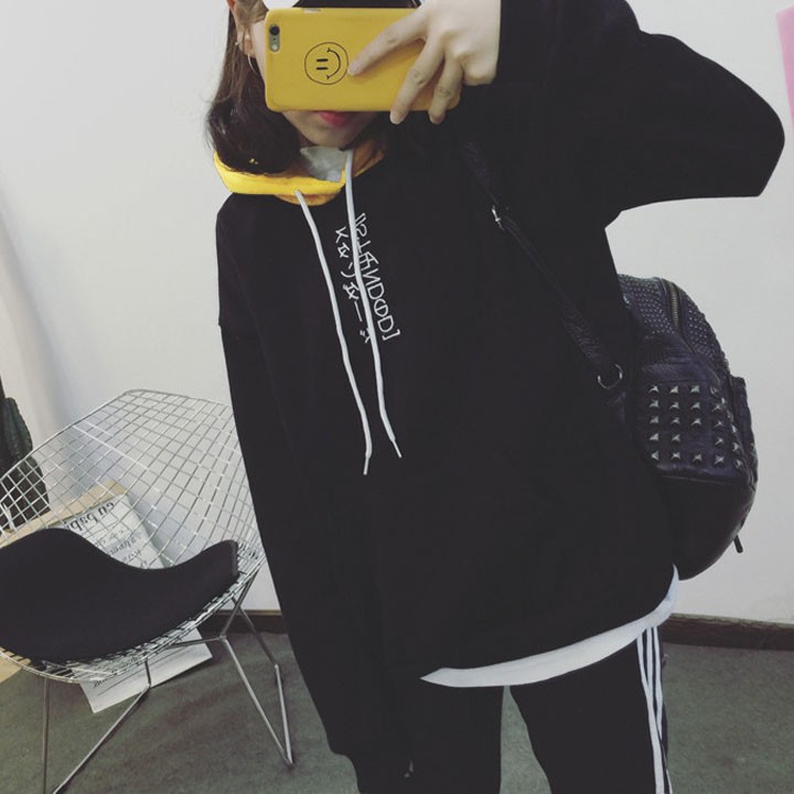 Áo Hoodie ❤️FREESHIP❤️ Áo Sweater Nữ Kawaii Thêu Chữ Nhật Bản- Áo Khoác Nỉ Nữ Đáng Yêu