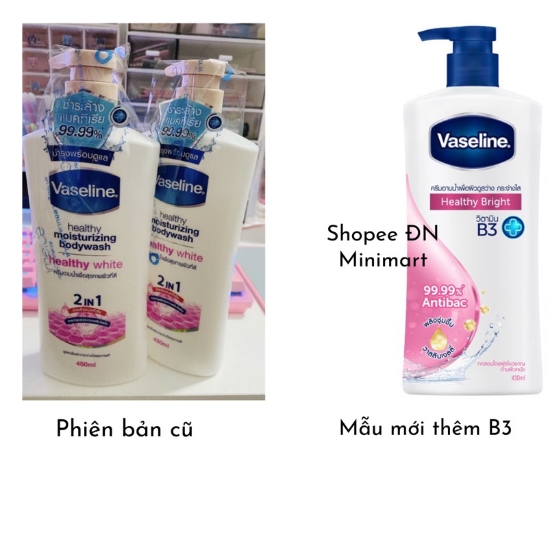 Sữa Tắm Dưỡng Da Vaseline Healthy Bright 430ml