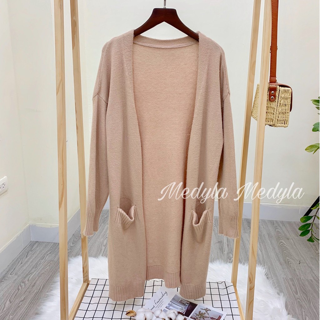 MEDYLA Áo Cardigan dáng dài thu đông dày dặn CDG | BigBuy360 - bigbuy360.vn