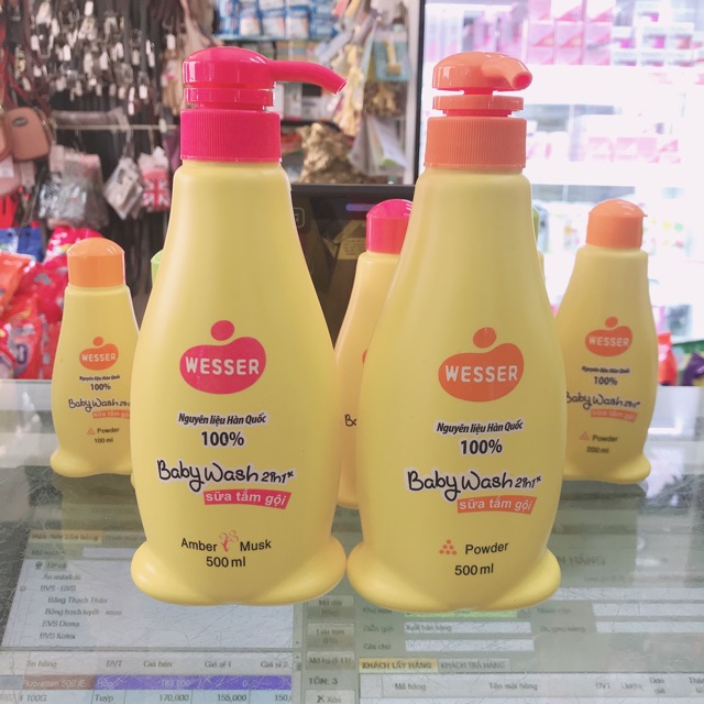 Tắm gội Wesser 500ml