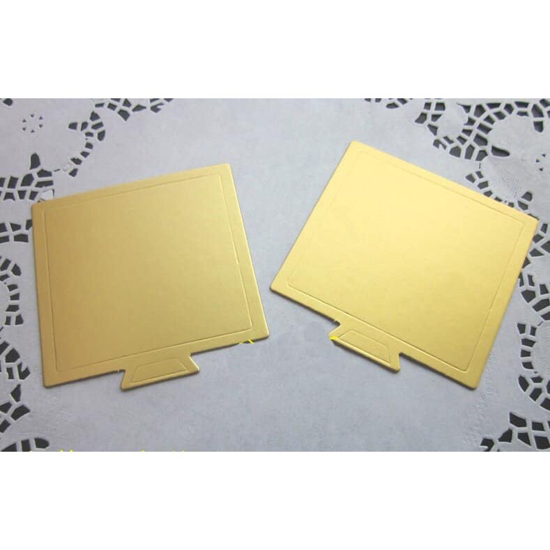 đế bánh vuông nhỏ 7cm-9cm( tập 100c), đế đựng bánh, đế lót bánh nhỏ