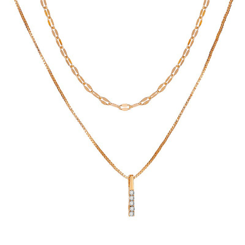 Vòng Cổ Hai Lớp Kiểu Dáng Độc Đáo Thời Trang Cho Nữ