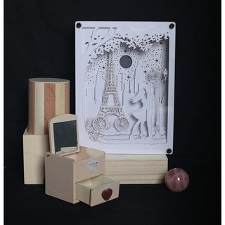 Đèn trang trí 3D - Dream box - Đêm Paris