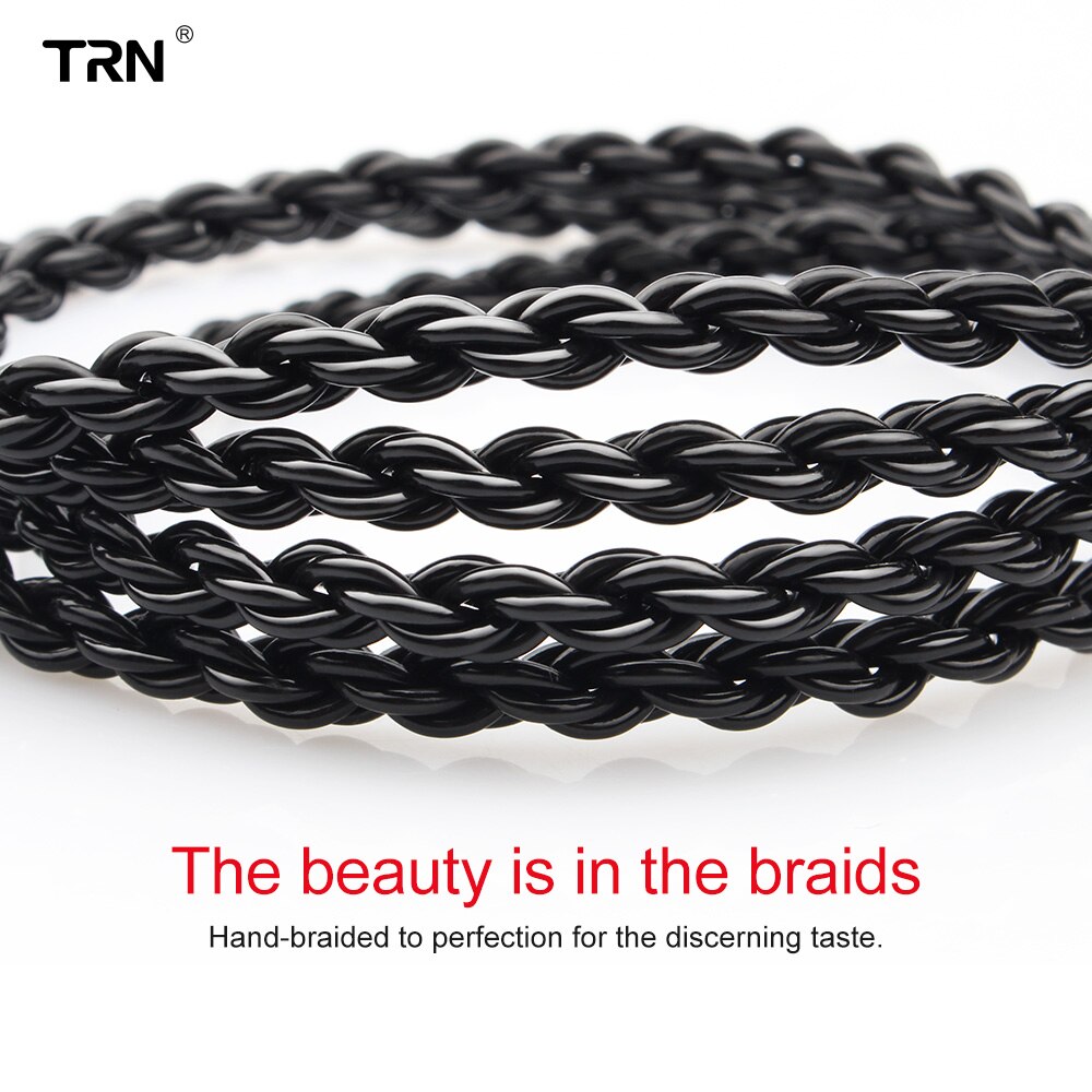 Dây cáp tai nghe có mic 6 lõi mạ bạc Mmcx / 2pin dành cho Tfz Trn X6 Kz Asf Zs10 Cca C10