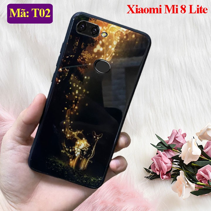 [Freeship] Ốp Lưng Xiaomi Mi 8 Lite - Ốp điện thoại Xiaomi mi8 lite mặt lưng in hoa 3D sang trọng, vỏ case đẹp